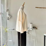 【ハモミシノオトナフク】Bonded Sleeve Twist Pullover