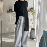 【ハモミシノオトナフク】French terry two-pleat pants