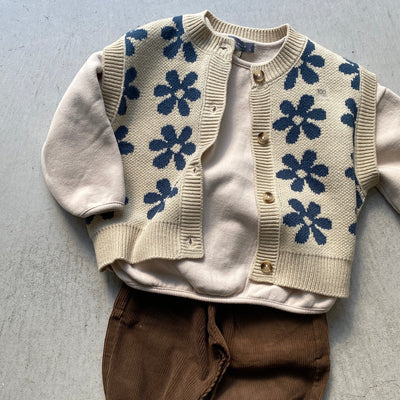 Retro flower knit (90~130)