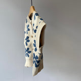 【hamomisi】Retro flower knit (90~130)