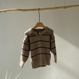 【hamomisi】Stripe knit (90~130)