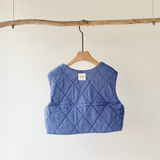 【hamomisi】Double sided quited vest(90~110)