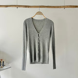 【ハモミシノオトナフク】Recycled Poly V-Neck Cardigan