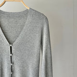 【ハモミシノオトナフク】Recycled Poly V-Neck Cardigan