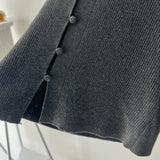 【ハモミシノオトナフク】Recycled Poly V-Neck Cardigan