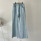 【ハモミシノオトナフク】Denim Seam Flare PT