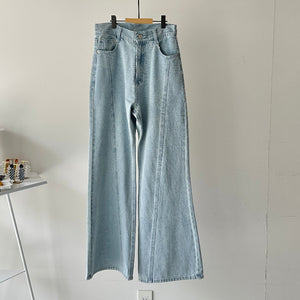 【ハモミシノオトナフク】Denim Seam Flare PT