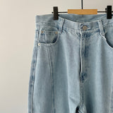 【ハモミシノオトナフク】Denim Seam Flare PT