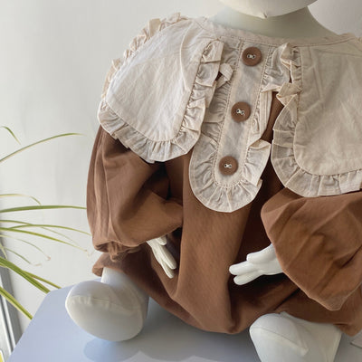 Warm frill long sleeve Rompers(70.90cm)