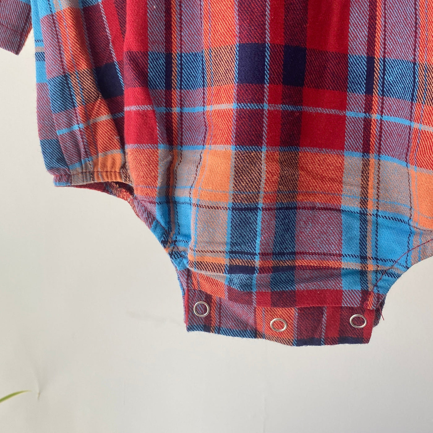 Check rompers(80.90cm)