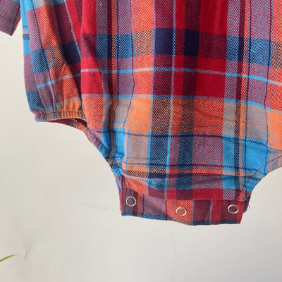Check rompers(80.90cm)