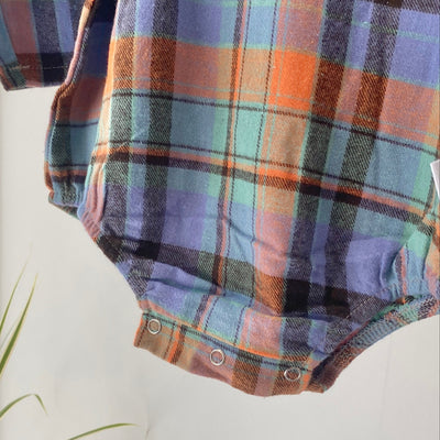 Check rompers(80.90cm)