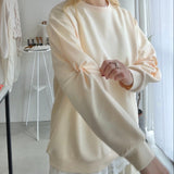 【ハモミシノオトナフク】Bonded Sleeve Twist Pullover