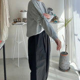 【ハモミシノオトナフク】Bonded Sleeve Twist Pullover