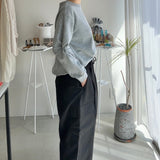 【ハモミシノオトナフク】Bonded Sleeve Twist Pullover