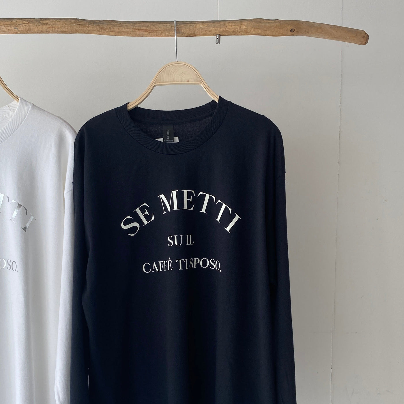 SE METTI logo long sleeve T【ハモミシノオトナフク】
