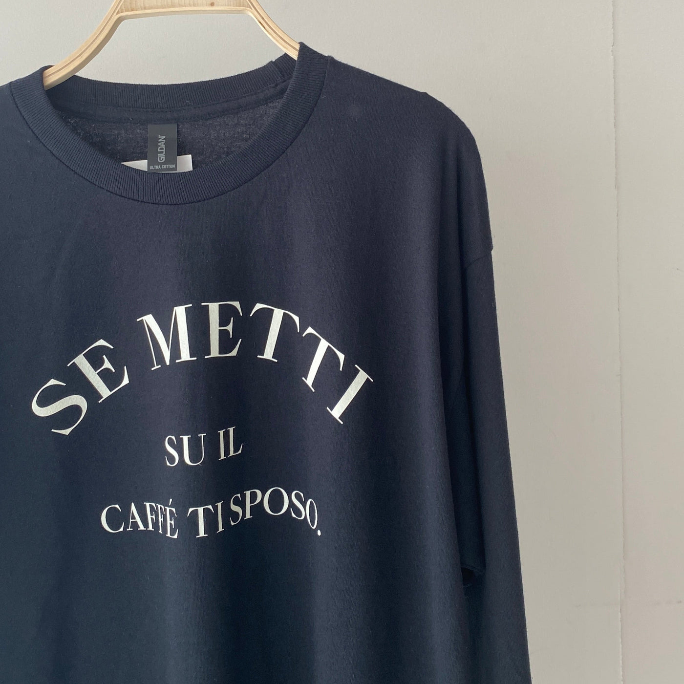 SE METTI logo long sleeve T【ハモミシノオトナフク】