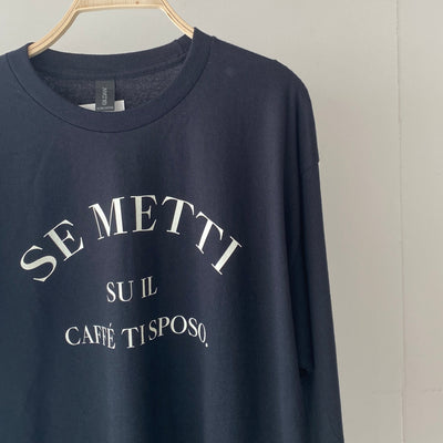 SE METTI logo long sleeve T【ハモミシノオトナフク】