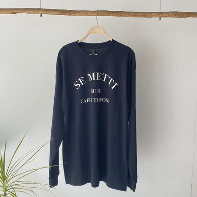 SE METTI logo long sleeve T【ハモミシノオトナフク】