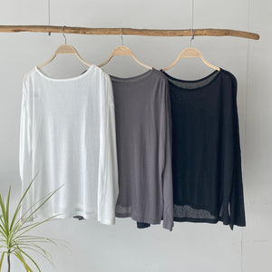 【ハモミシノオトナフク】Opal Jesey Sheer LongT