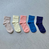 【ハモミシノオトナフク】Plain short socks