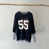 【ハモミシノオトナフク】Layered tulle 55 number T-shirt