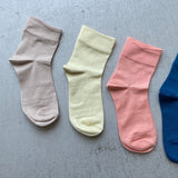 【ハモミシノオトナフク】Plain short socks