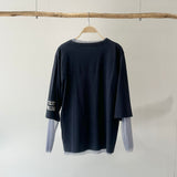 【ハモミシノオトナフク】Layered tulle 55 number T-shirt