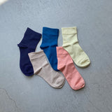 【ハモミシノオトナフク】Plain short socks