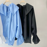 【ハモミシノオトナフク】Broadcloth ruffle blouse