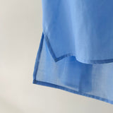 【ハモミシノオトナフク】Broadcloth ruffle blouse