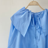 【ハモミシノオトナフク】Broadcloth ruffle blouse