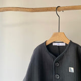 【hamomisi】quilted collarless jacket(120)