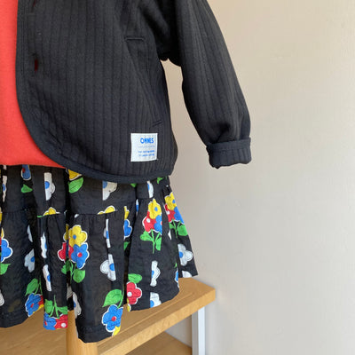 quilted collarless jacket(100.120.140)