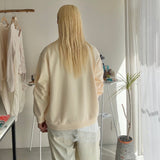 【ハモミシノオトナフク】Asymmetrical pullover  lace trim