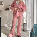 【ハモミシノオトナフク】Chemical color oversized denim jacket