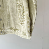 【ハモミシノオトナフク】Chemical color oversized denim jacket