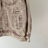 【ハモミシノオトナフク】Chemical color oversized denim jacket