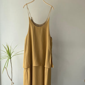 Satin layered camisole 【ハモミシノオトナフク】