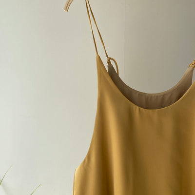 Satin layered camisole 【ハモミシノオトナフク】