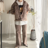 【ハモミシノオトナフク】Chemical color oversized denim jacket