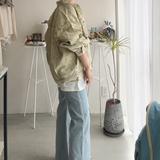 【ハモミシノオトナフク】Chemical color oversized denim jacket