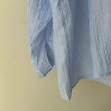 【ハモミシノオトナフク】Sheer Washed Hooded Shirt
