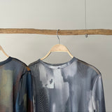 【ハモミシノオトナフク】Watercolor Art Print Pullover