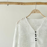 【ハモミシノオトナフク】Crochet Lace Cardigan