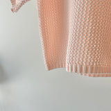 【ハモミシノオトナフク】Mesh polo knit shirt