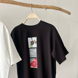 【ハモミシノオトナフク】Fruit Print T-Shirt