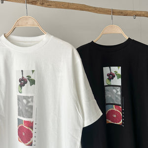 【ハモミシノオトナフク】Fruit Print T-Shirt