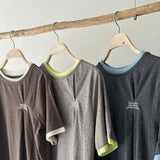 【ハモミシノオトナフク】Embroidered Tuck T-Shirt