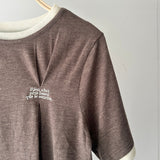 【ハモミシノオトナフク】Embroidered Tuck T-Shirt